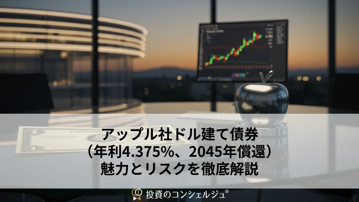 アップル社ドル建て債券(年利4.375%、2045年償還)の魅力とリスクを徹底解説
