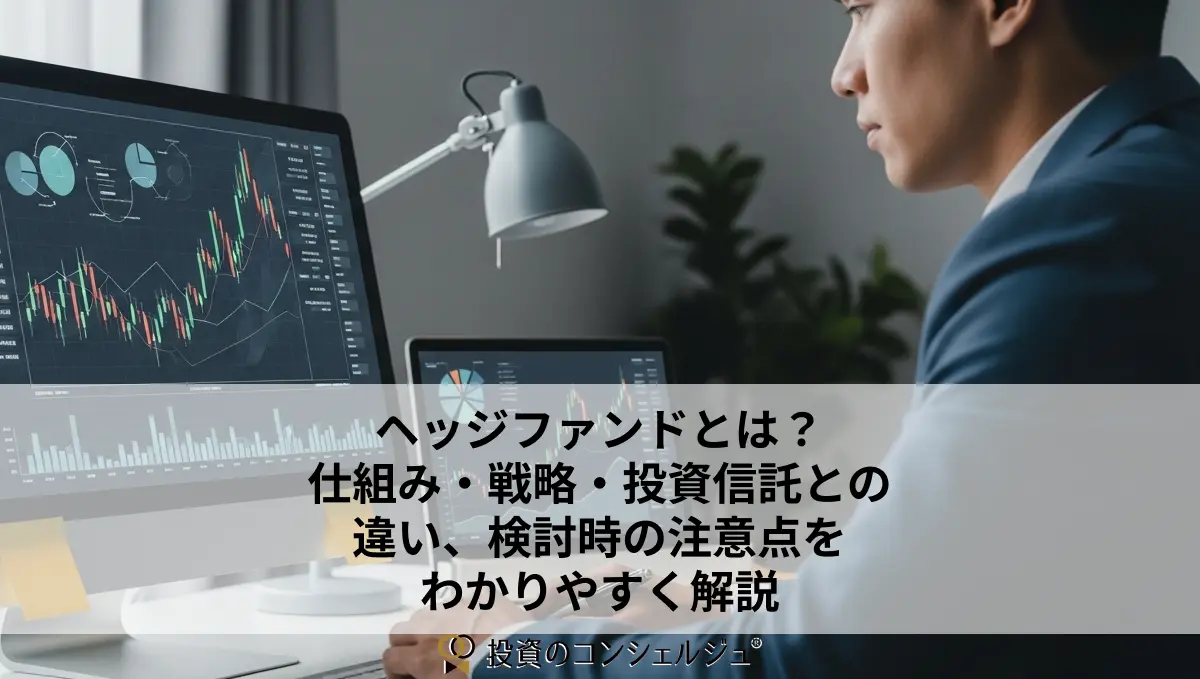 ヘッジファンドとは?仕組み・戦略・投資信託との違いと、検討時の注意点をわかりやすく解説